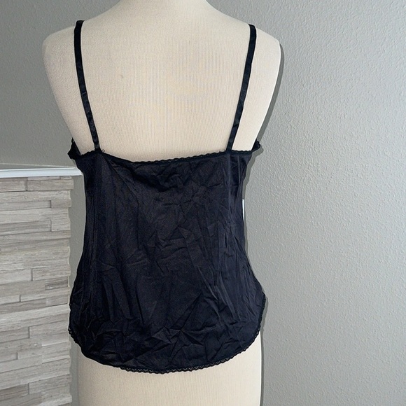 Vintage Montgomery Ward Black Lace Tank Top Size 36 - Picture 4 of 5